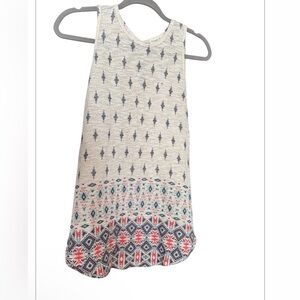 Ginger G Beige Boho Knit Tank Top